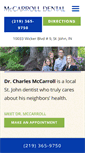 Mobile Screenshot of mccarrolldental.com